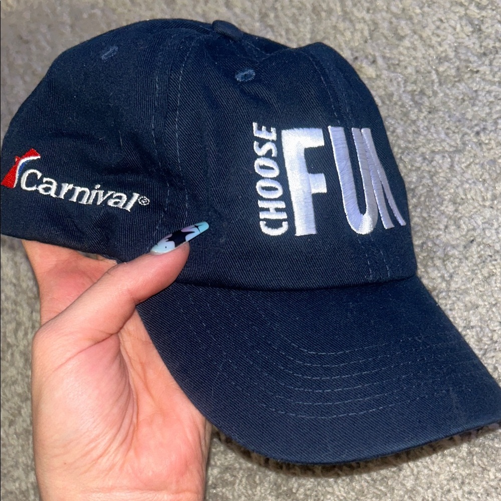 Carnival 🛳️  cruise Choose Fun Navy Cap